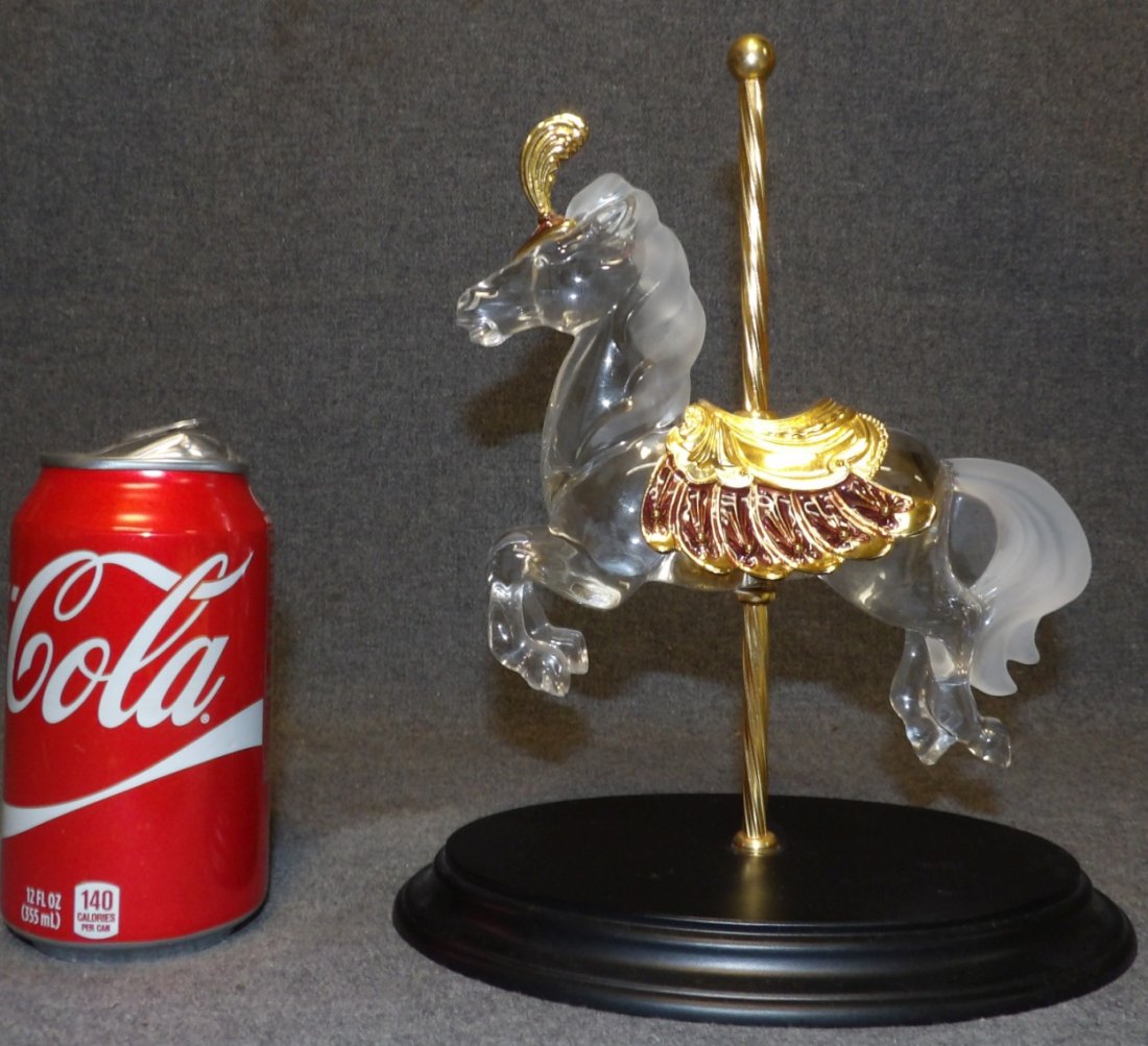 CRYSTAL CAROUSEL HORSE by DENTZEL (1 of 4)