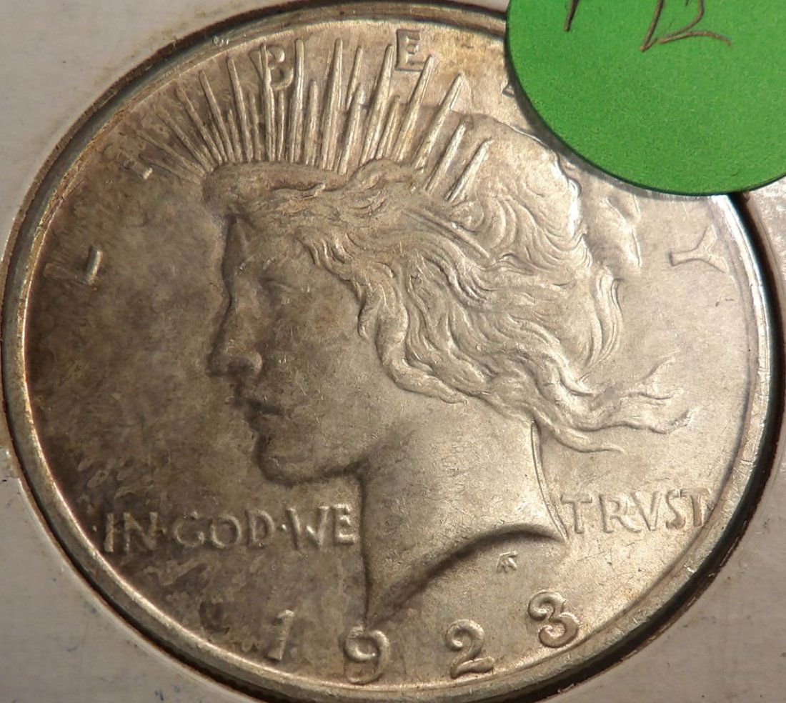 1923p PEACE SILVER DOLLAR (1 of 3)