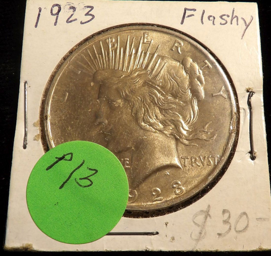1923p PEACE SILVER DOLLAR (1 of 2)