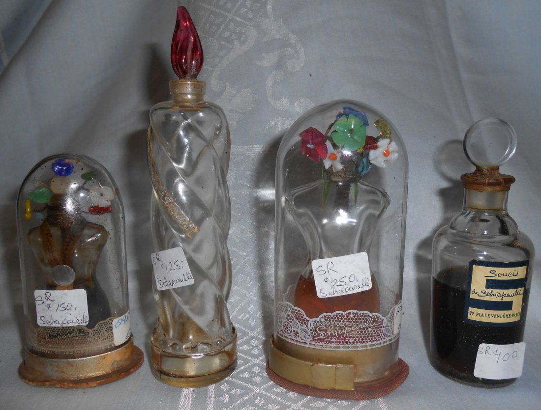 Lot of 4 Vintage Schiaparelli Perfume Bottles (1 of 1)