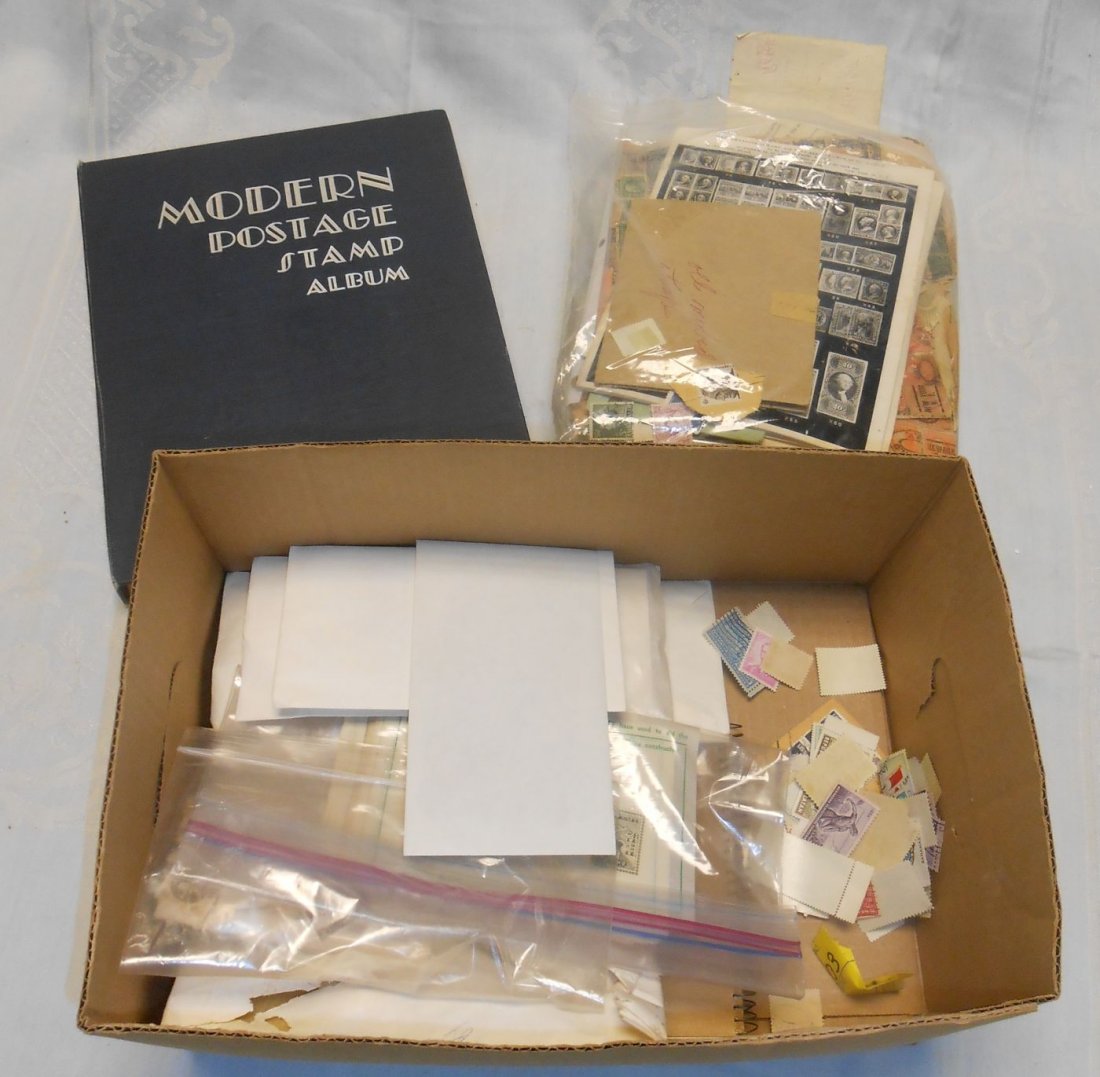 Misc Box of Vintage Stamps (1 of 3)