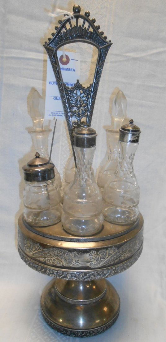 Vintage Silver Plated Cruet Set (1 of 4)