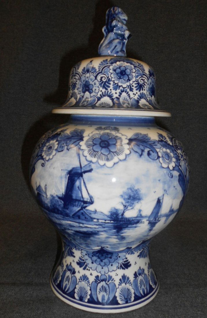 Vintage Delft Ginger Jar (1 of 4)