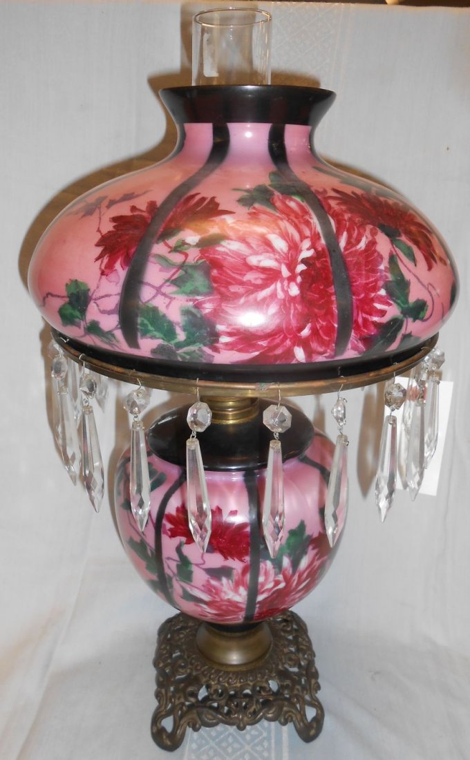 Antique Gone with the Wind Oil Lamp (1 of 6)