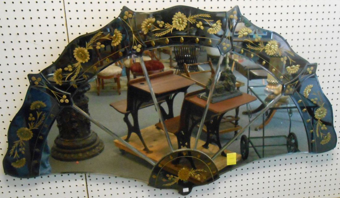 Vintage Art Deco Style Fan Mirror (1 of 7)