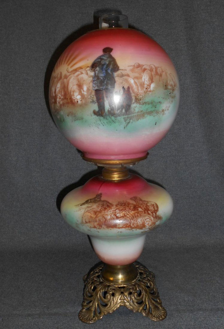 Vintage Gone with the Wind Oil Lamp (1 of 6)