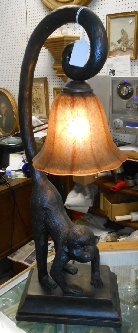 Contemporary Monkey Table Lamp (1 of 4)
