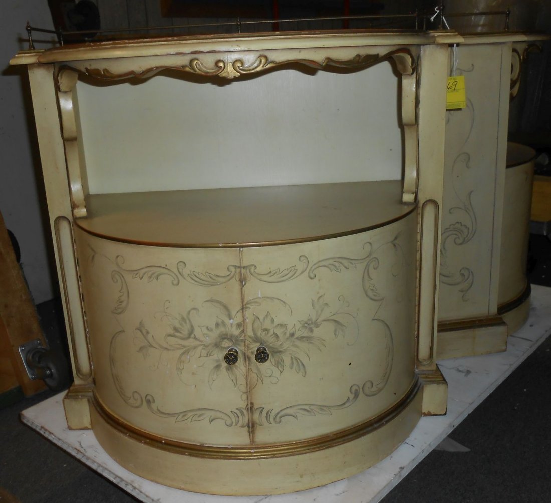 Pair (2) of Vintage Painted Nightstands (1 of 6)