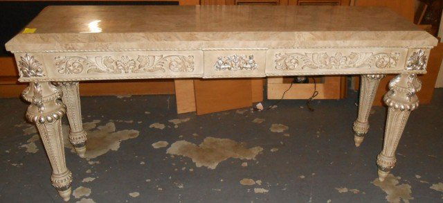 Designer Marble inlay top Console Table (1 of 4)