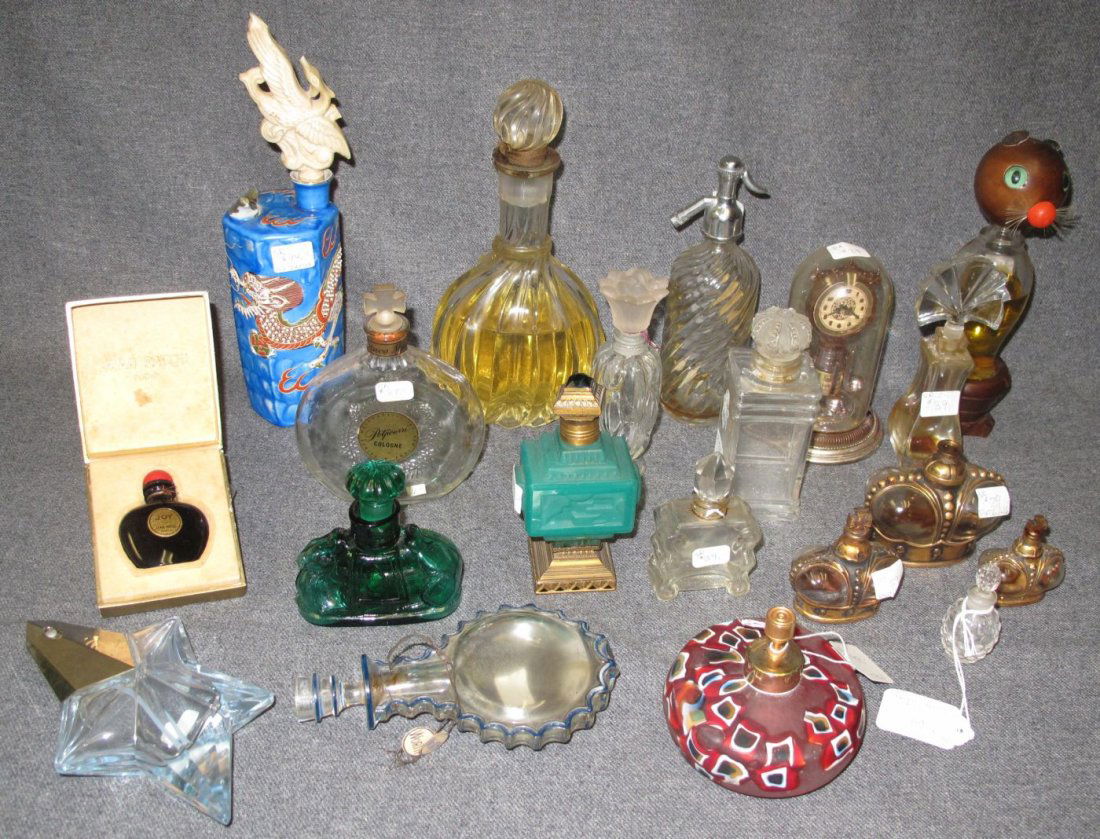 Lot of 20 Vintage Perfume Bottles (1 of 2)