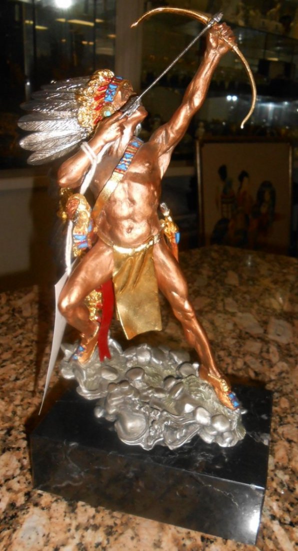 Native American Pewter Sculpture by Tim Sullivan (1 of 5)