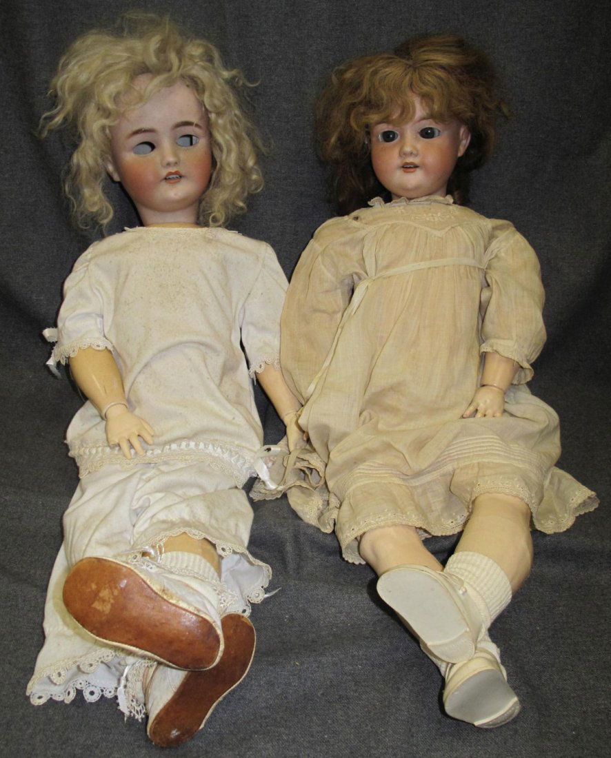2 Antique Bisque Head Dolls (1 of 6)