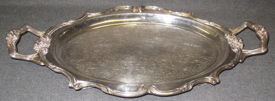 Vintage Silver Plated Serving Tray (1 of 6)