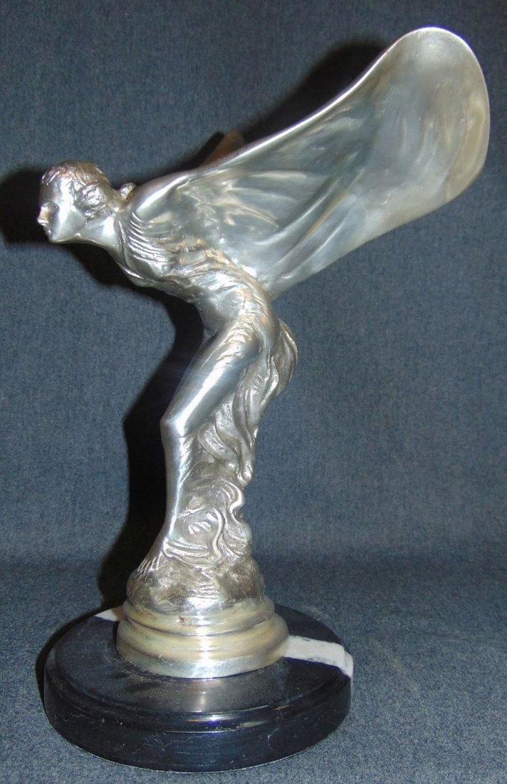 Bronze Spirit of Ecstasy Sculpture on Marble (1 of 5)