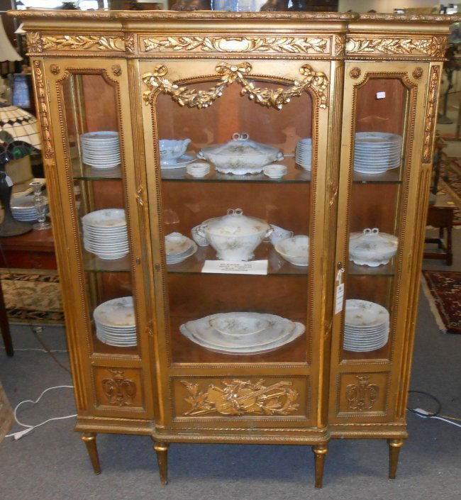 Antique French Guilded Display Cabinet (1 of 7)