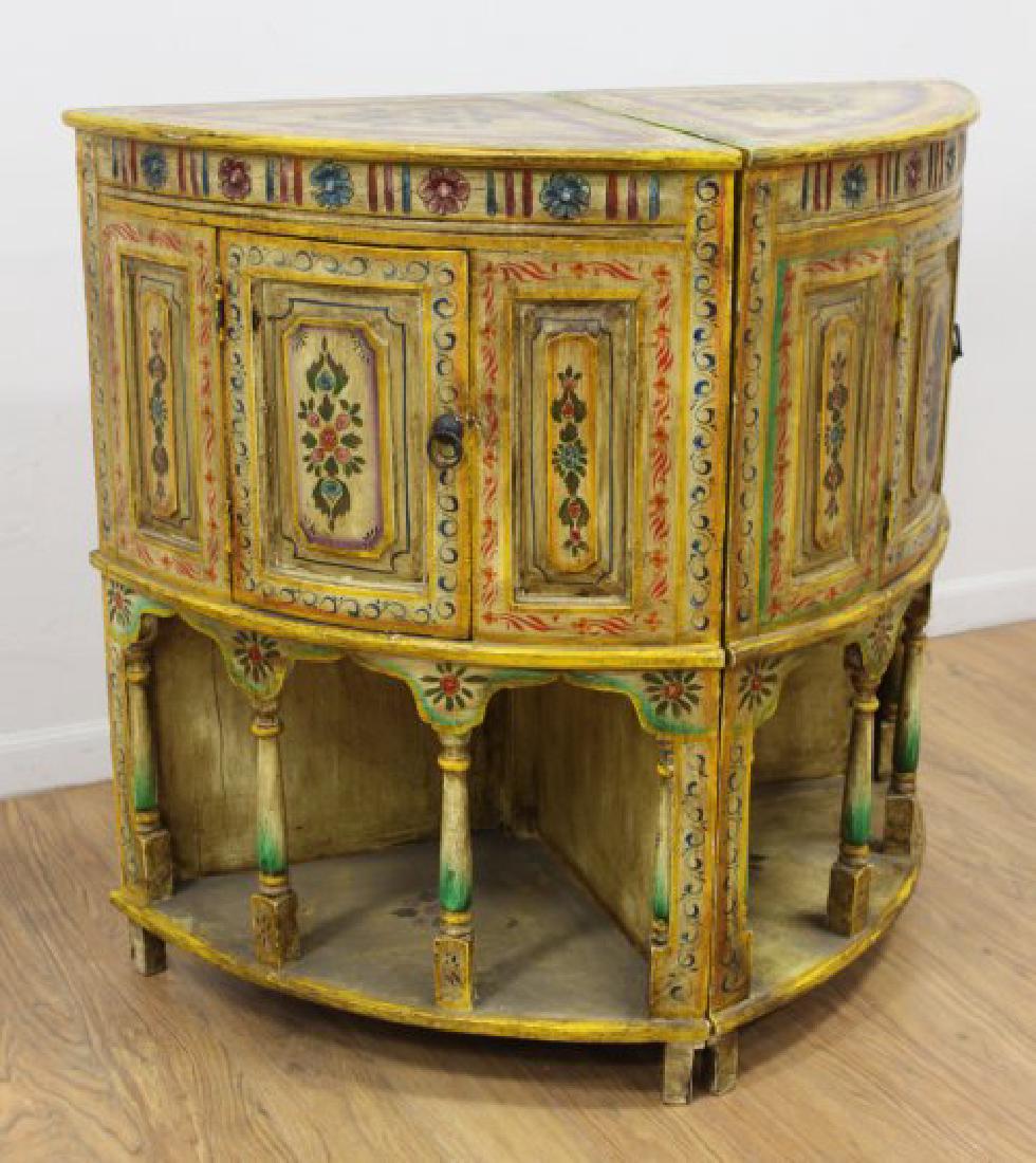 Pair Painted Corner Cabinets (1 of 6)