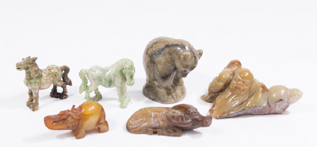 Group Lot of 6 Stone Carved Items (1 of 9)