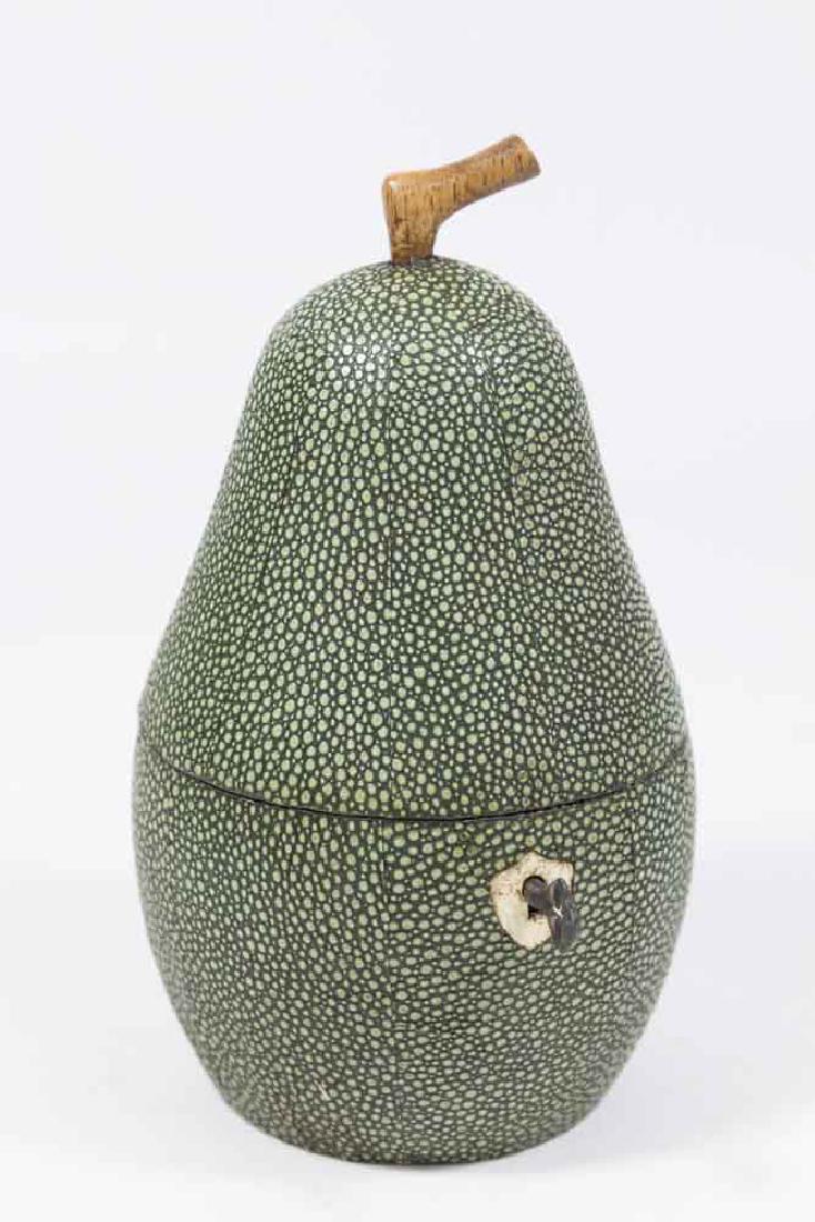 Shagreen Pear Tea Caddy (1 of 2)