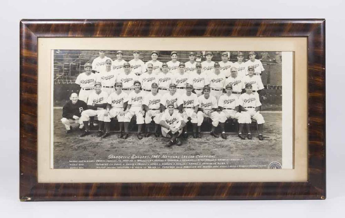 1941 Brooklyn Dodgers Framed Team Photo (1 of 8)