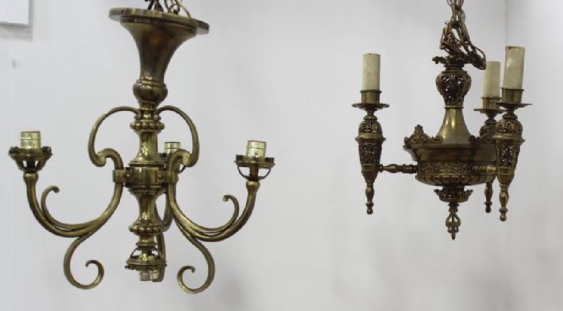 2 Victorian Brass Chandeliers (1 of 3)
