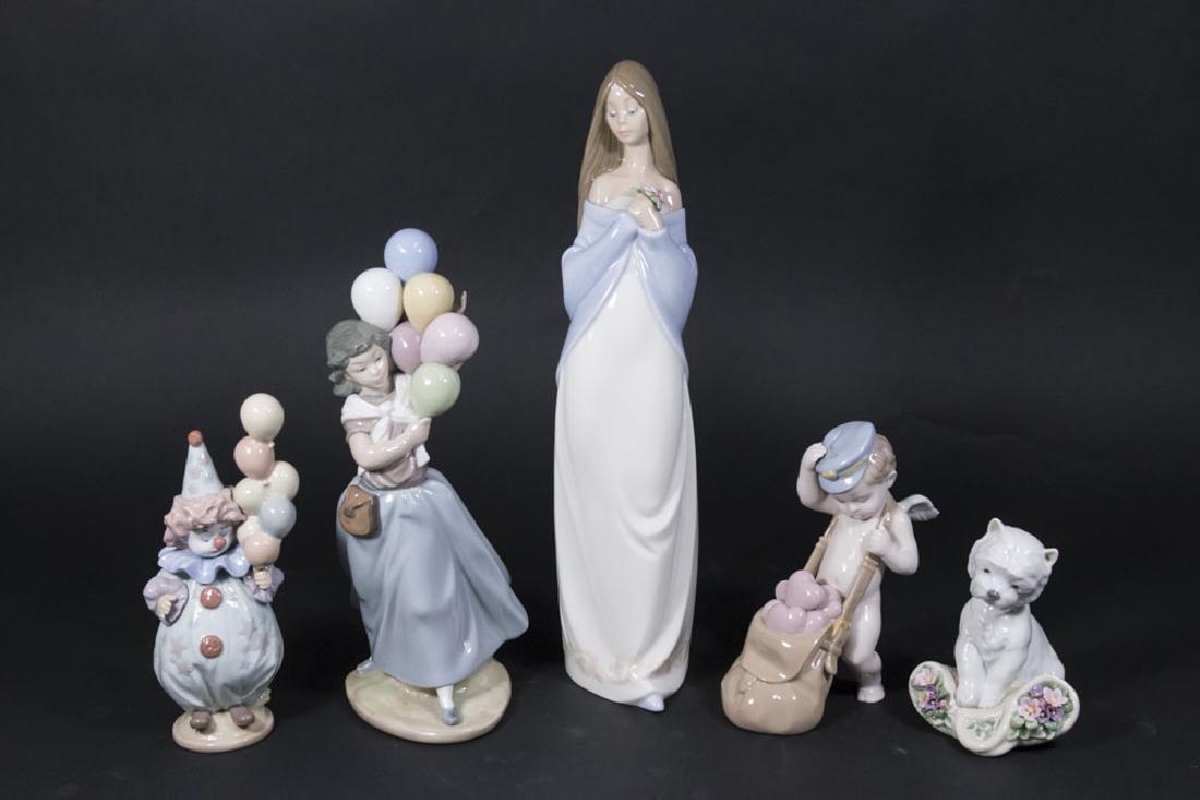 4 Lladros & 1 Nao Figure (1 of 9)