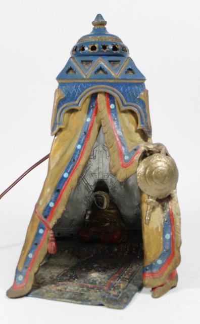 Vienna Austria White Metal Bergman Style Lamp (1 of 4)