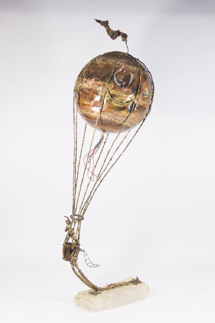 Curtis Jere Mixed Metal Balloon Sculpture: Approx. 37" H.