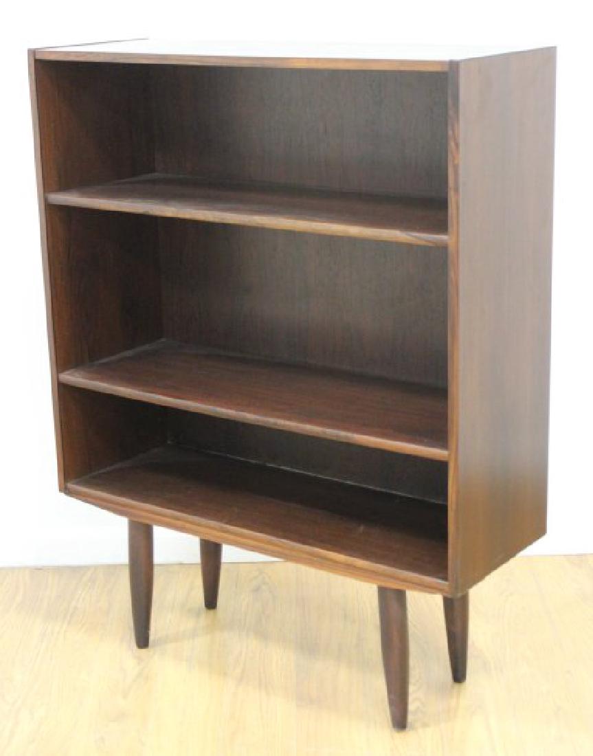 Danish Modern Rosewood Bookcase: Approx. 44" H x 34 1/4" W x 11 3/4" D.