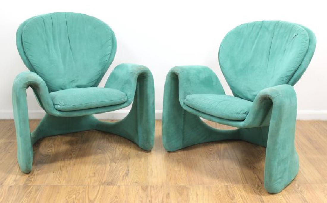Pair Olivier Mourgue Upholstered Armchairs (1 of 4)