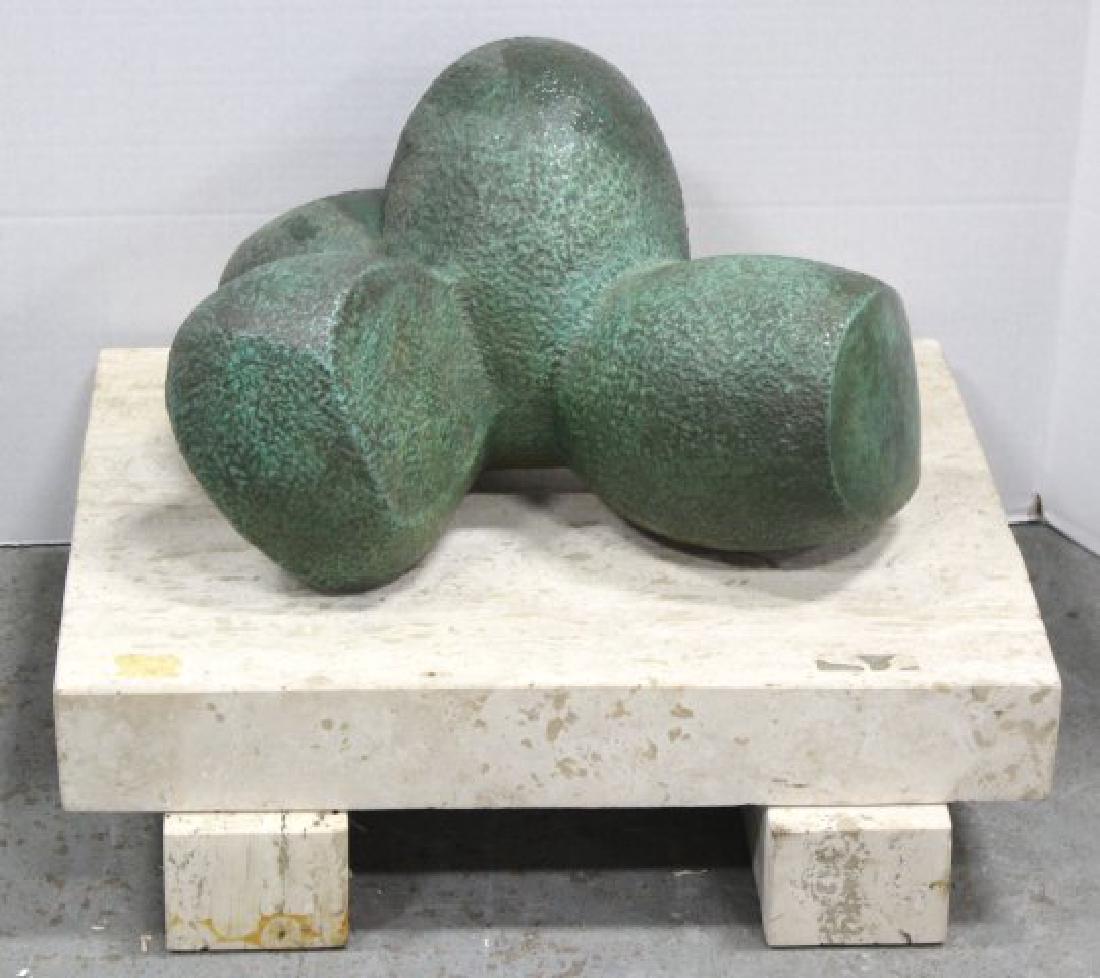 Michael Esbin Green Patinated Bronze Sculpture (1 of 1)