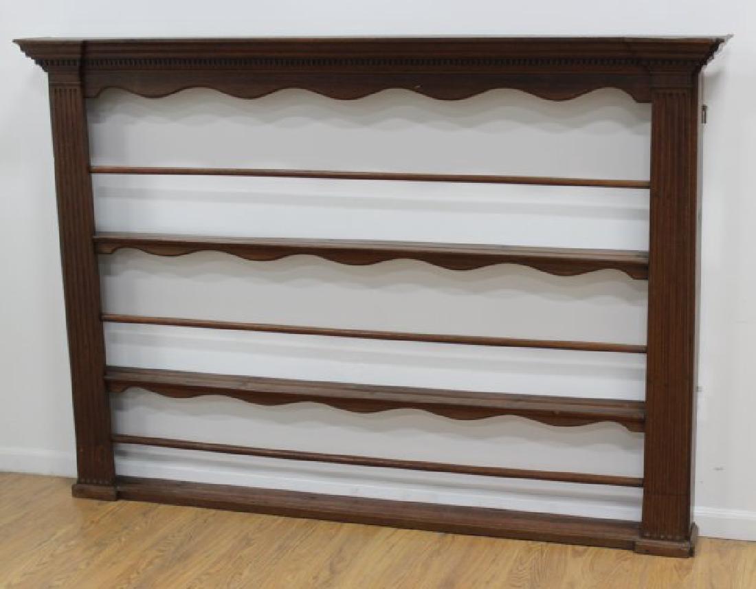 Antique English Pine Plate Rack (1 of 2)