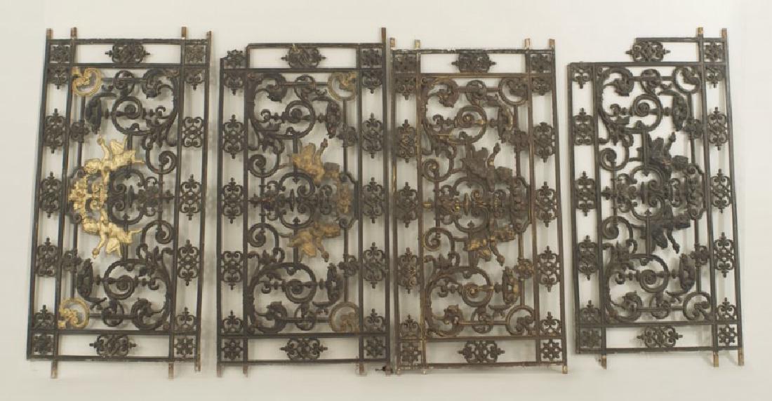 4 Italian Neoclassic Style Filigree Railings (1 of 1)