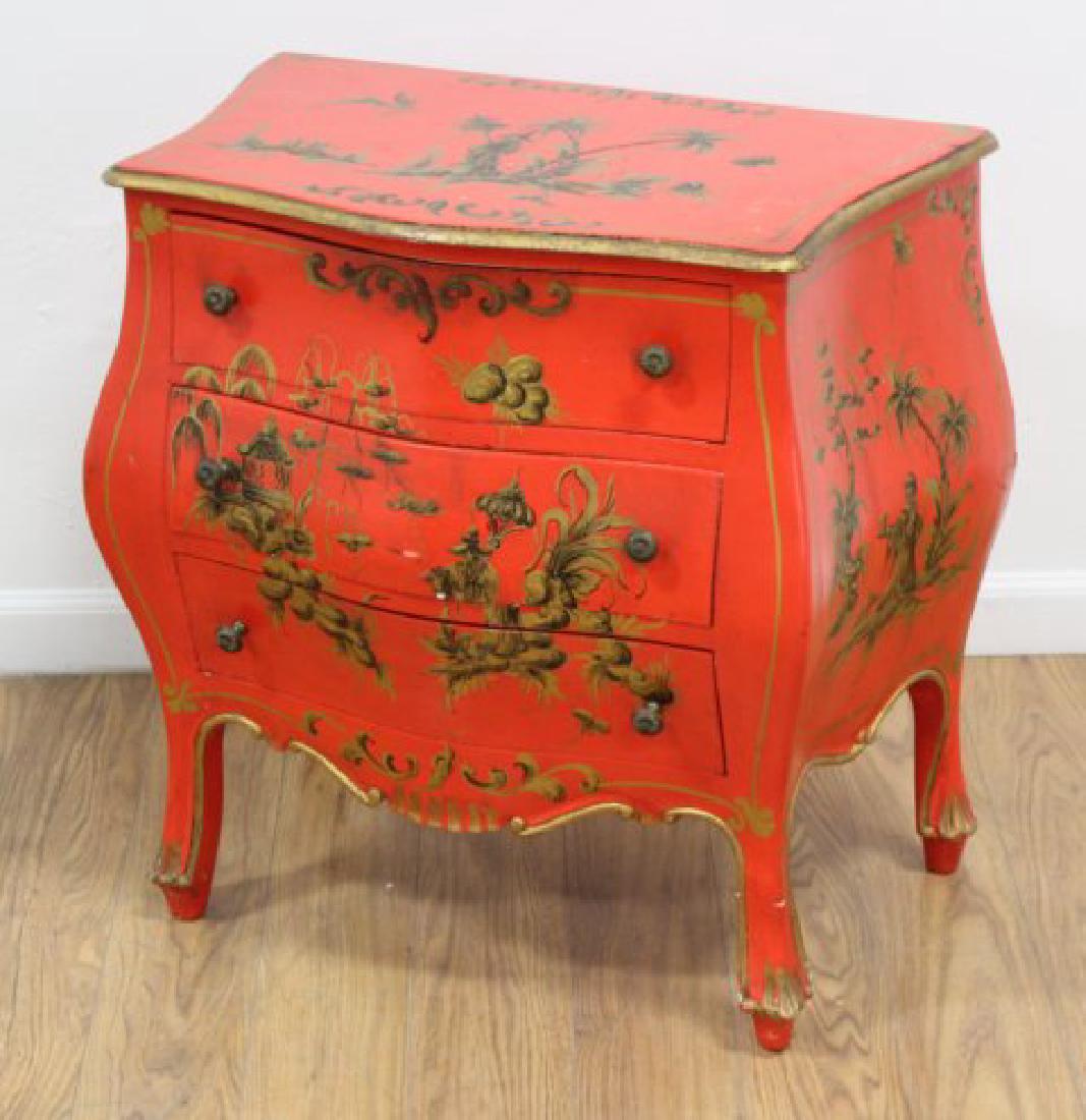 Italian Bombé 3-Drawer Commode (1 of 3)