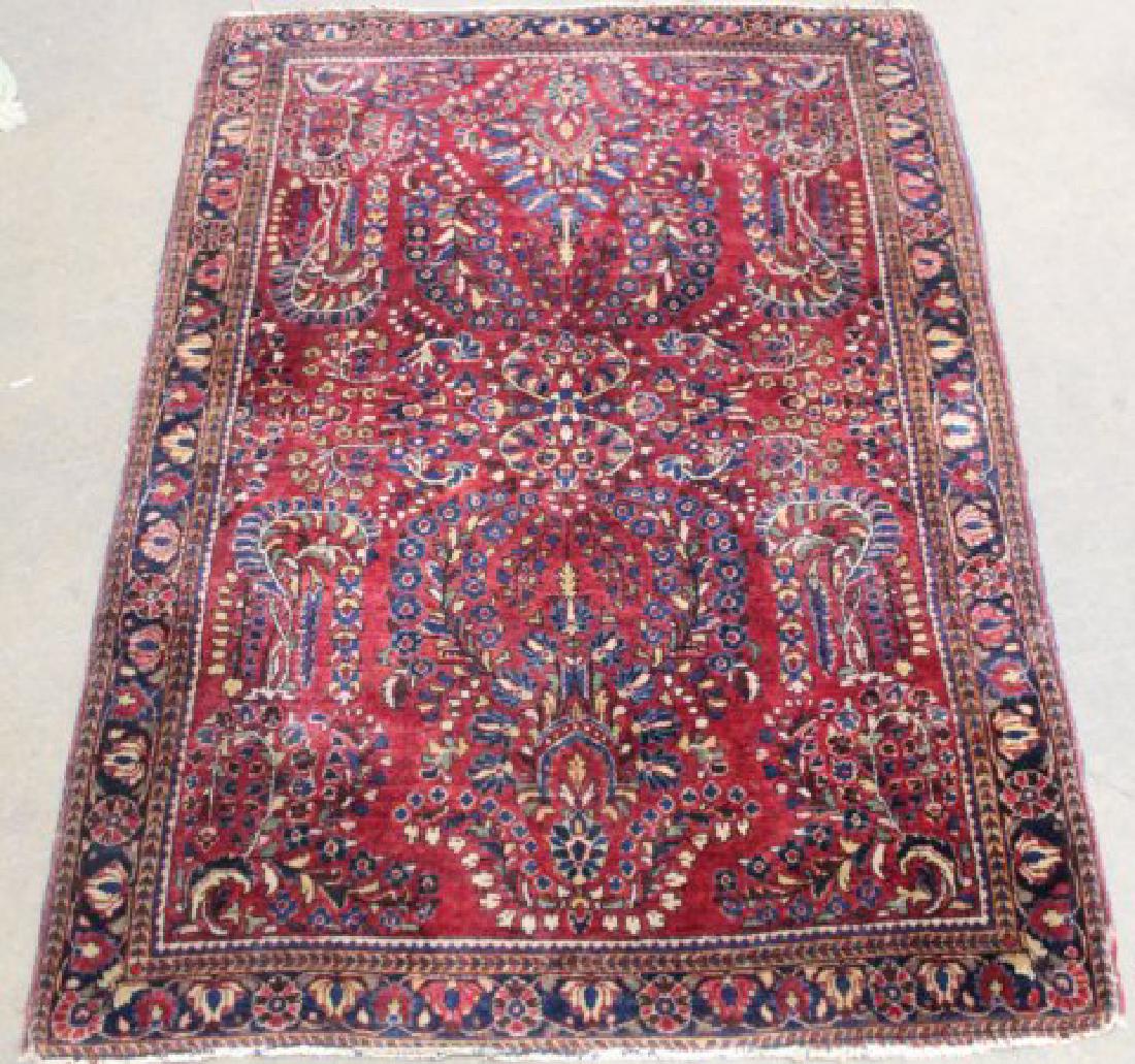 Red Sarouk Rug/Carpet (1 of 4)