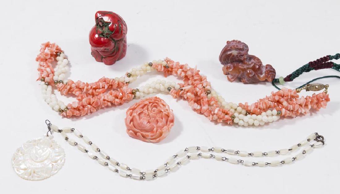 Group Lot Coral & Stone Jewelry (1 of 6)