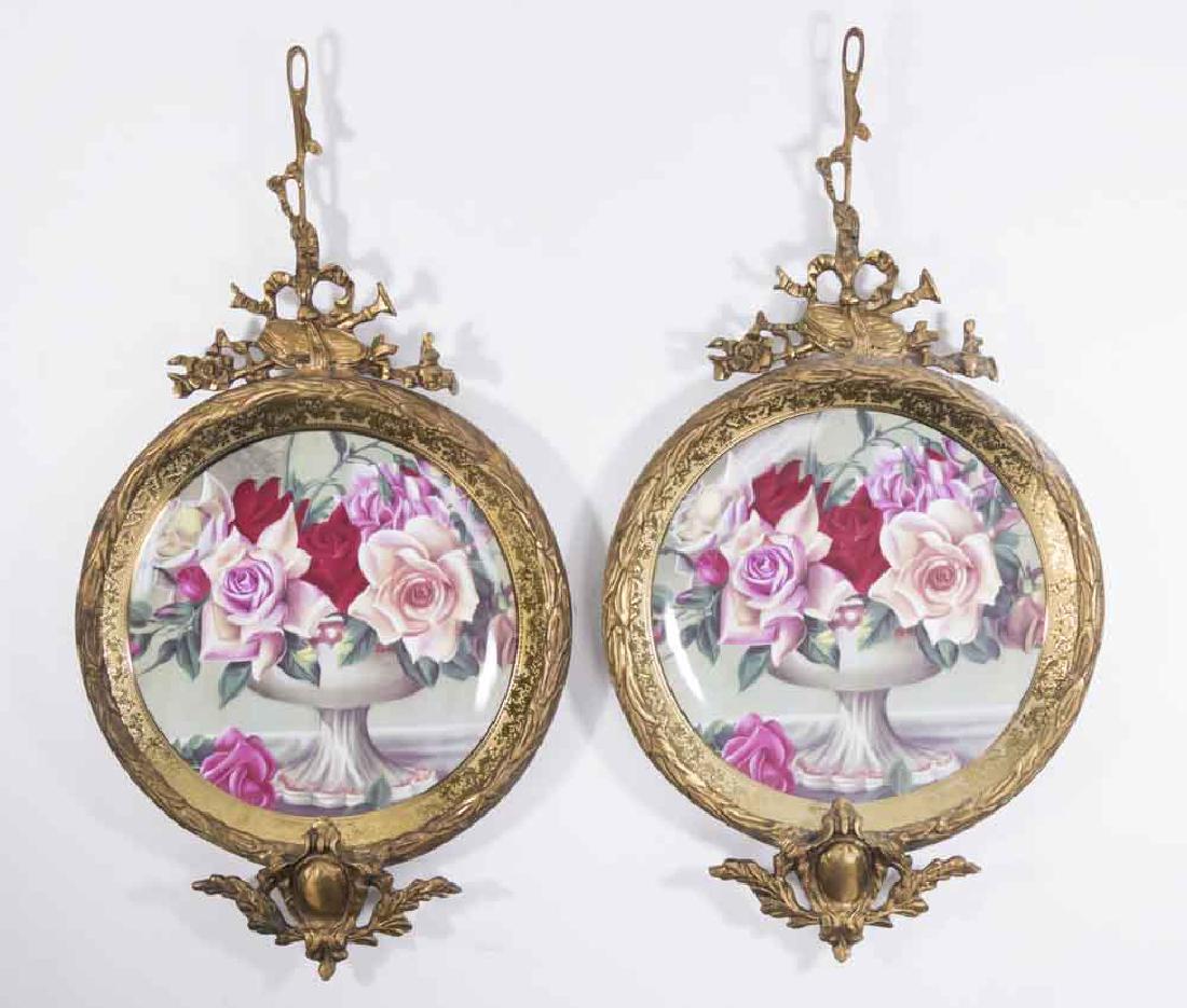 Pair Bronze Mounted Porcelain Plaques (1 of 6)