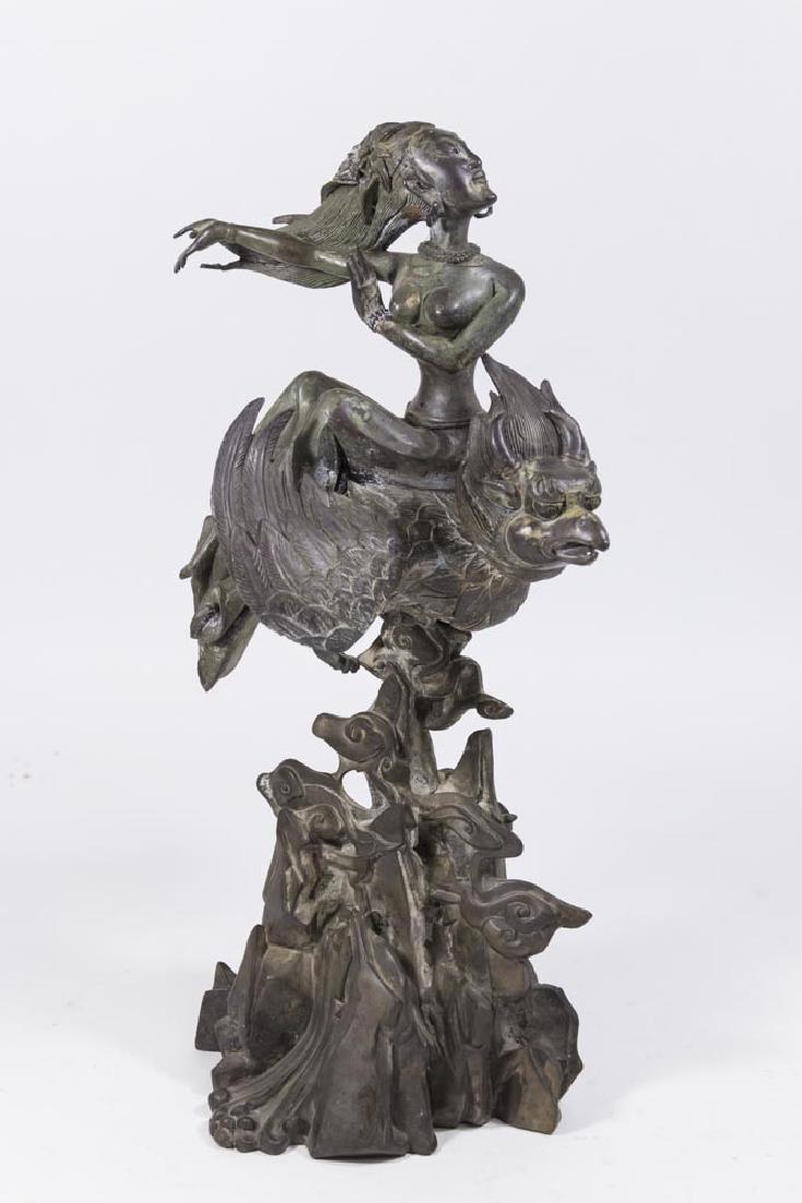 Cast Bronze Far Eastern Deity (1 of 5)