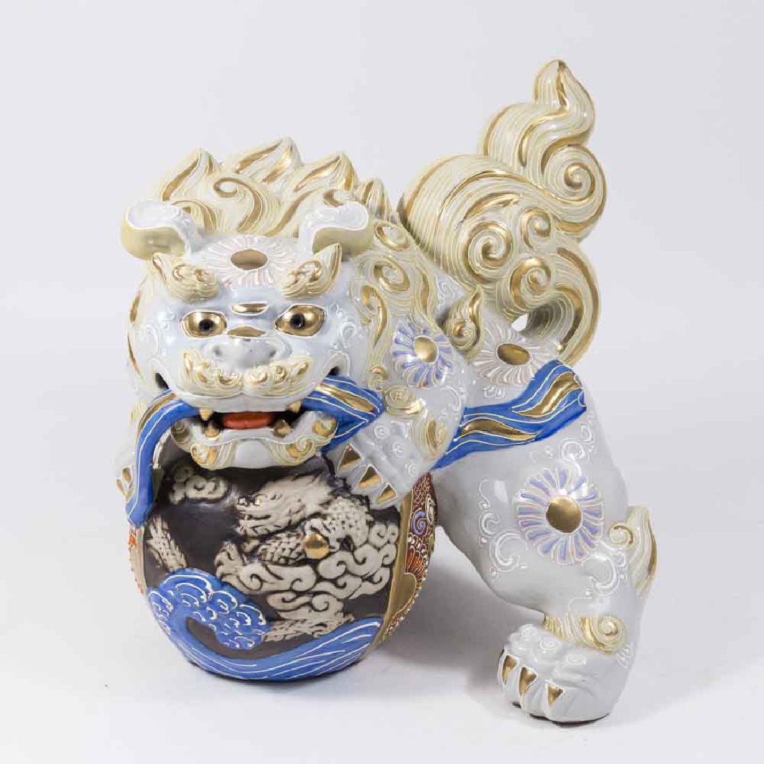 Ceramic Foo Lion on Ball (1 of 6)