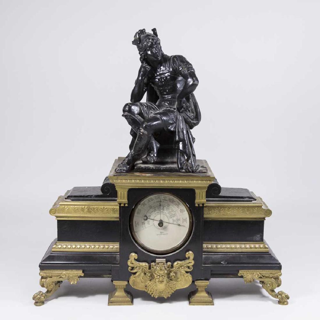 Neoclassic Style Black Marble & Gilt Bronze Clock (1 of 9)