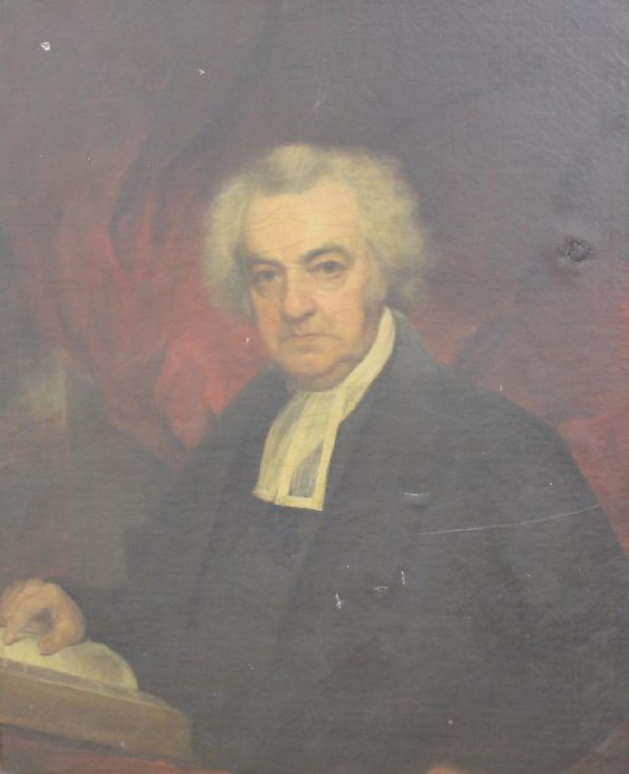 Portrait of the Reverend John Stanford, D.D.: Oil on canvas. Gilt framed. Reverend John Stanford, D.D. (1793-1868). Chaplain at N.Y. state prison, House of Refuge Poorhouse. Well known for his humanitarian efforts in the early and mid-19th centur
