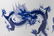 Pair Chinese Blue & White Porcelain Vases - 3