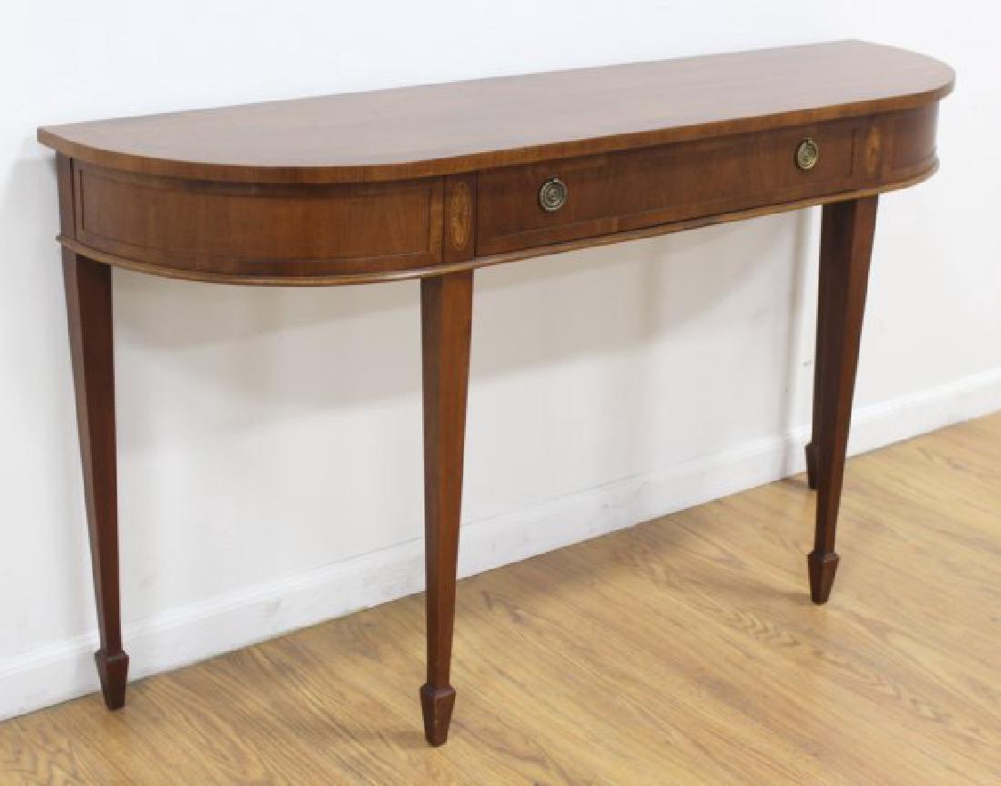 Adams Style Inlaid Mahogany Console (1 of 4)