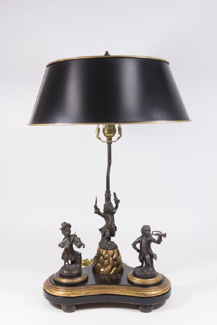 Contemporary Figural Lamp with Monkey Band (1 of 4)