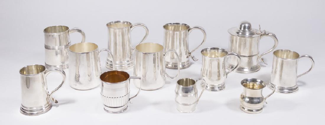 12 Silverplated English Mugs (1 of 5)