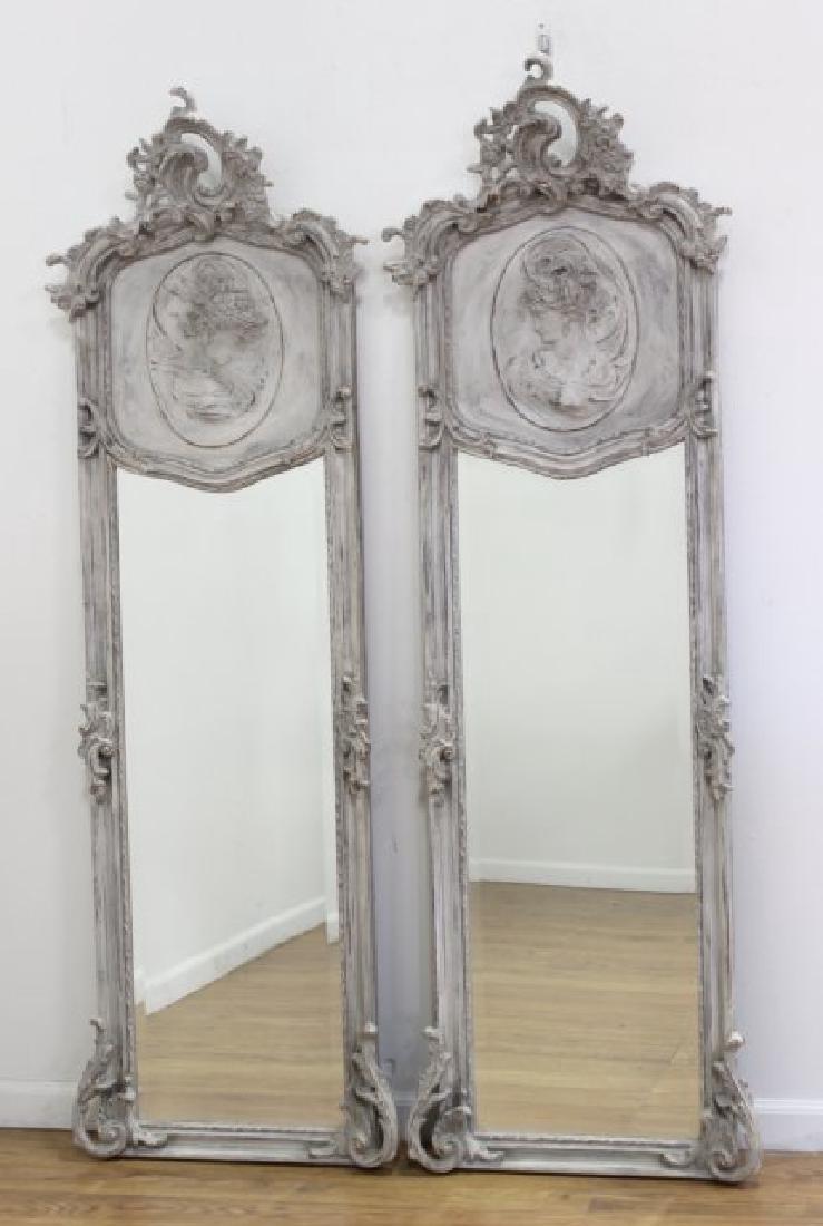 Pair French Rococo Style Dresser Mirrors (1 of 5)