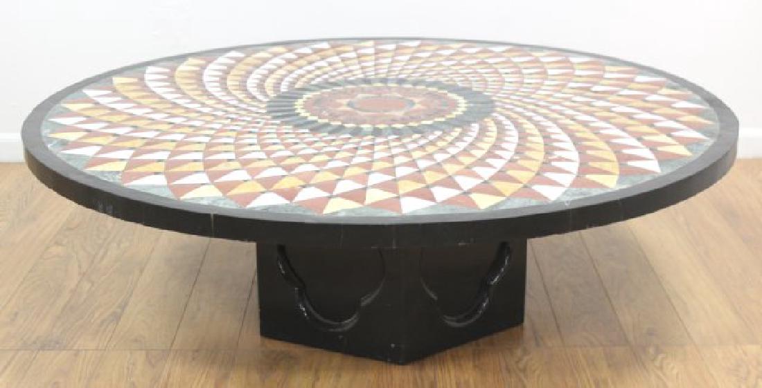 Italian Baroque Style Specimen Marble Coffee Table (1 of 4)