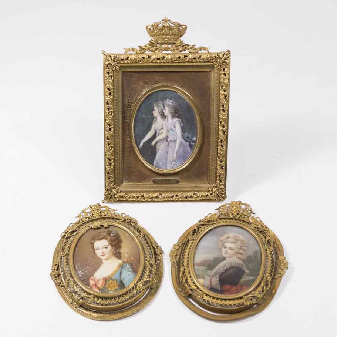 Group 3 Portrait Miniatures of Ladies (1 of 7)