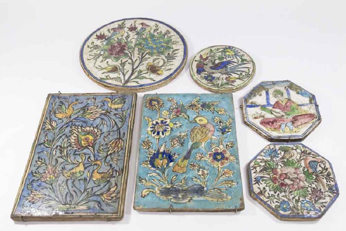 Persian Painted Ceramic Tiles (1 of 5)