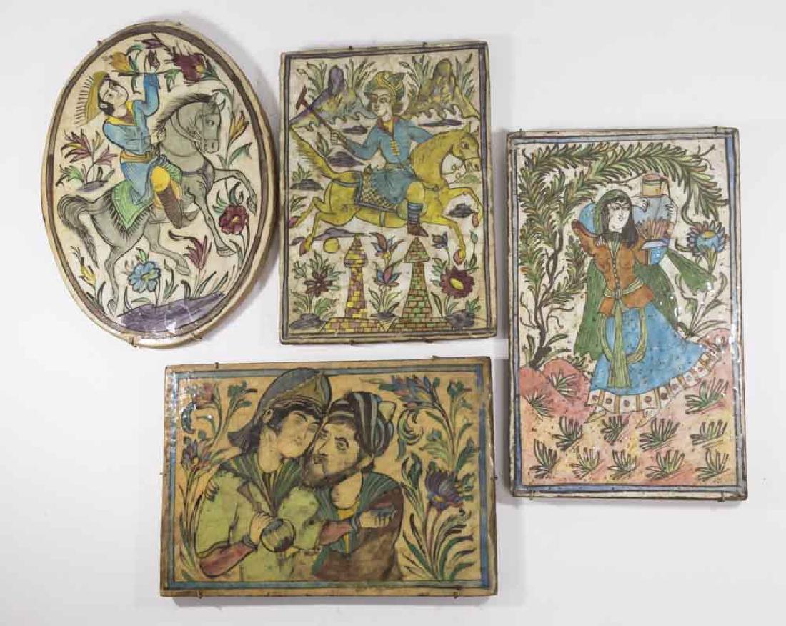 Persian Painted Ceramic Tiles (1 of 5)