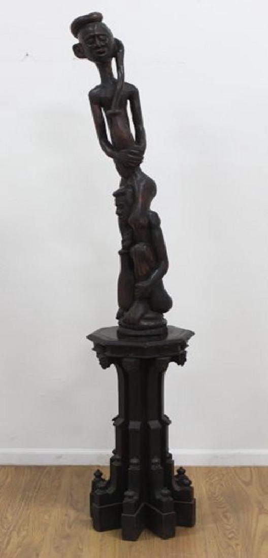 Carved  African Wood Sculpture (1 of 6)